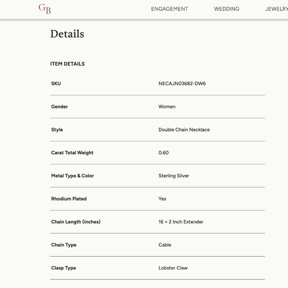 Brand New! 5/8 CTW Round Lab Grown Diamond Double Chain Solitaire Necklace - Picture 5 of 9